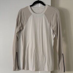 Lululemon Beige Long Sleeve Shirt